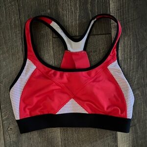 Champion Red and Black Racerback Sports Bra